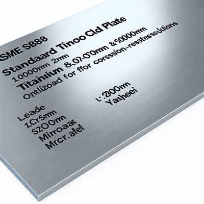 लंबाई 100mm-6000mm ASME SB898 स्टैंडर्ड टाइटेनियम लेपित प्लेट 2207 लेपित धातु ग्रेड के साथ संक्षारण प्रतिरोधी समाधानों के लिए