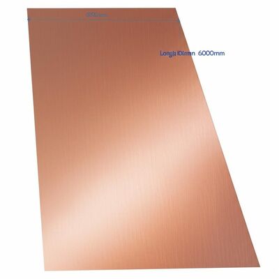 लंबाई 100 मिमी 6000 मिमी तांबा मिश्र धातु प्लेट एएसटीएम बी 898 धातु शीट विद्युत यांत्रिक और संरचनात्मक निर्माण के लिए इंजीनियर